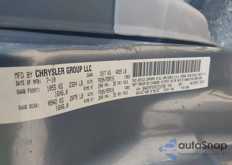 2010 Chrysler Pt Cruiser Classic from USA, damaged, VIN 3A4GY5F97AT218798